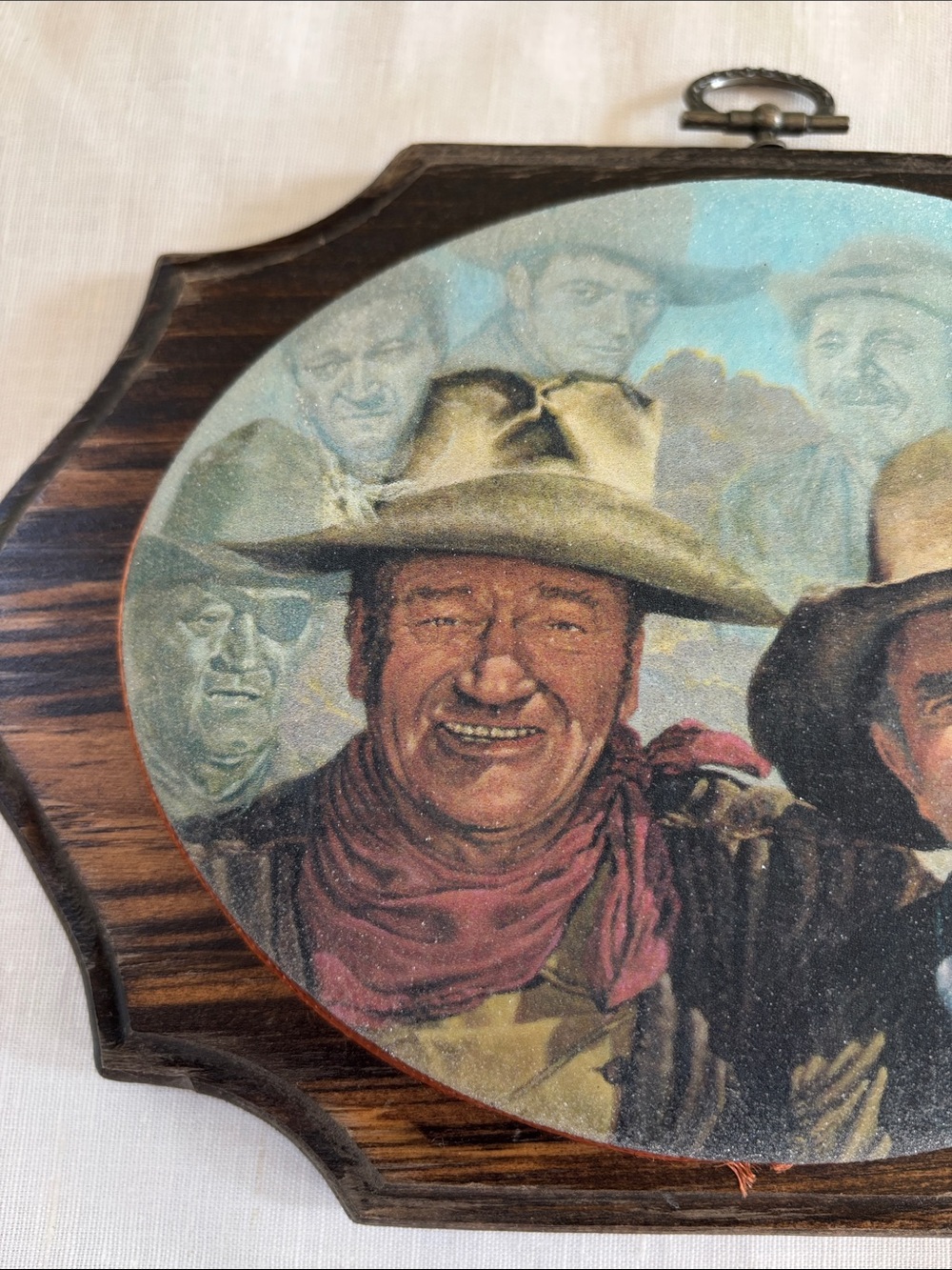 Vintage John Wayne Wooden Wall Art. “My Hero’s” by Walter Brennan Jr 1980’s - Picture 3 of 10